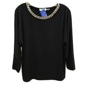 Calvin Klein Black Chain Blouse